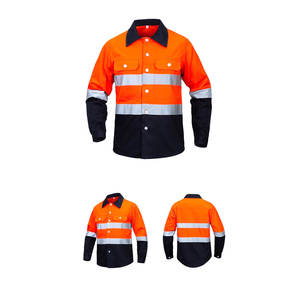 Camisa de Trabajo de Alta Visibilidad, Transpirable, de Manga Larga, de Algodón, para Mecánicos, Soldadores, Personalizada, Reflectante, Unisex, con Certificación CE - Product Image 3