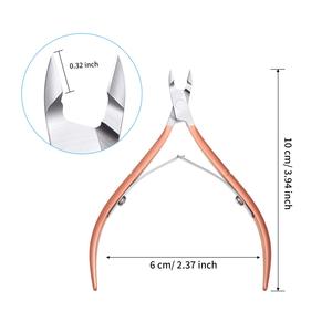 Juego de 3 Piezas de Cortaúñas de Acero Inoxidable Clásico de Lujo, con Apertura de Mandíbula Ancha y Cuchilla Curva, Profesional para Manicura de Dedos de Manos y Pies - Product Image 3