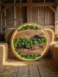 Decoración de Madera Inspirada en la Naturaleza, Decoración Ecológica, Pieza Artesanal Hecha a Mano, Diseño de Interiores Orgánico, Estilo Bosque, Hogar de Lujo - Product Image 5