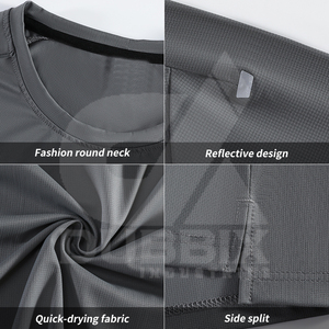 Camiseta de Manga Corta para Hombre, Color Naranja, Cuello Redondo, Corte Regular, Secado Rápido, Tejido de Punto, Color Sólido, Estilo Casual 2026 - Product Image 6