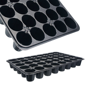 Bandejas de vivero negras Aiermei, celdas de siembra profunda de plástico de 56x36,5x6,5 cm, 40 cavidades para germinación y cultivo de plántulas - Product Image 4