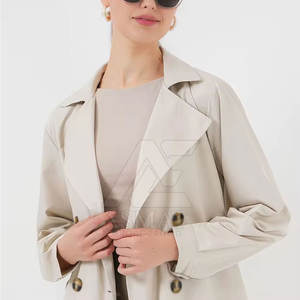 Abrigo Largo Premium para Mujer, Mezcla de Lana, Abrigo Grueso y Cálido para Invierno, Ropa Exterior Elegante e Informal, Abrigo de Lana - Product Image 4