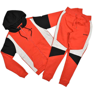Stylish <b>Men</b> Hooded Solid Tracksuit Set For Gym Running Workout Regular Fit Activewear Comfortable Wear - Product Image 3