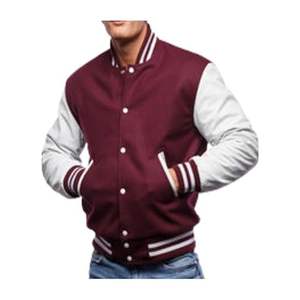 Chaqueta Universitaria Personalizada al por Mayor, Jersey de Béisbol y Fútbol Americano para Hombre, Transpirable, Ecológico, con Bordado - Product Image 1