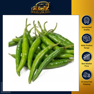 Fresh Green Chili Peppers Long Slim Farm Fresh Vegetables for Wholesale Supply - Product Image 2