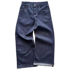 Factory Customization <b>Men's</b> Street-style Custom-logo <b>Jeans</b>, Vintage Craftsmanship Washed-style <b>Men's</b> <b>Jeans</b> - Product Image 1