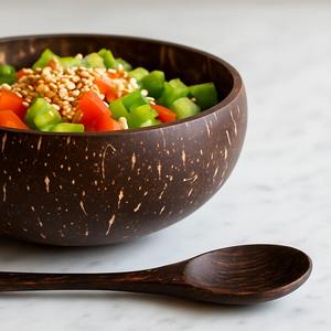 Tazón de Coco Zumbo Hecho a Mano, Tazón de Cáscara de Coco Natural para Smoothies y Ensaladas, Proveedor de Utensilios de Cocina Ecológicos - Product Image 2