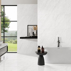 Azulejos de Porcelana Gris Brillante de 600x1200mm con Efecto Piedra, Aspecto de Mármol Premium, Antideslizantes para Piso y Pared, para Dormitorio, Centro Comercial, Sala de Estar - Product Image 1