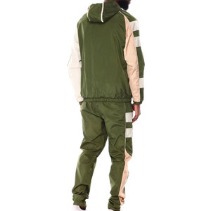 Prix d'usine – Ensemble court léger à capuche, coupe-vent uni, style décontracté, avec logo brodé, faible quantité minimale de commande - Product Image 2