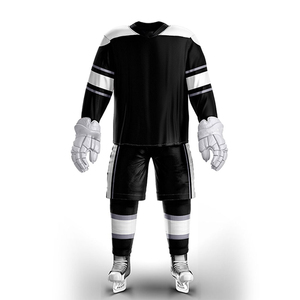 New 2026 Heat-Transfer Printed Ice Hockey Jersey Uniform Custom Team Name 100% Polyester Quick Dry Unisex Sports Wear Wholesale - Product Image 1