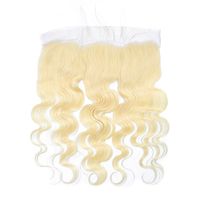Extensions de cheveux indiens bruts blonds, ondulés, double trame, pointes pleines, style blanc