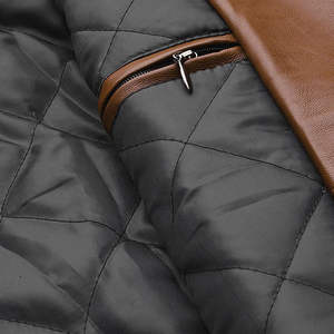 Chaqueta de Invierno de Cuero Genuino Original para Hombre, Estilo Clásico y Moderno, Impermeable, para Motociclistas, con Forro de Poliéster - Product Image 6