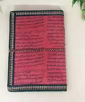 Carnet artisanal indien traditionnel New Era - Écologique, ethnique, couverture rigide, papier sans bois, reliure cousue, personnalisable