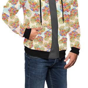 เสื้อฮู้ดใส่ได้ทั้งชายและหญิงมีซิปซับลิเมชันงานปักลาย3D ล่าสุด2024 - Product Image 3