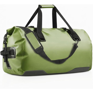 Breathable Shoe Tunnel <b>Rolling</b> Luggage Trolley Sleeve Sports Duffle Bag Adjustable Strap Outdoor Casual Fitness Travel Bag - Product Image 1