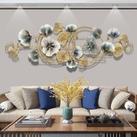 Vente tendance : Sculpture murale moderne en métal, décoration murale de luxe en fer pour salon, fond de canapé, décoration intérieure Diwali