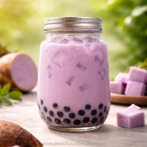 500ml PET Transparent <b>Plastic</b> <b>Jar</b> TB500-33 with Aluminum Lid Eco-friendly Beverage Container Shipped to Asia & Americas - Product Image 5