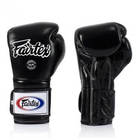 Gants de boxe noirs de style Fairtex, gants d'entraînement de qualité supérieure pour le Muay Thai, le MMA, le kickboxing et le sparring