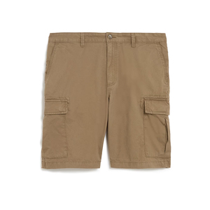 Pantalones Cortos Cargo Color Caqui para Hombre con Bolsillos Laterales, Corte Regular, Ropa Casual - Product Image 2