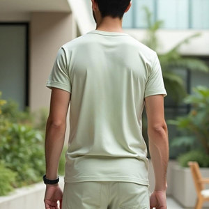 Camiseta elegante para hombre con material transpirable, camiseta para hombre para la moda diaria y un estilo relajado. - Product Image 2