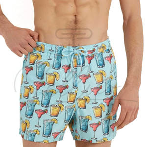 Shorts de plage pour hommes à rayures, imperméables, personnalisables, en polyester/coton, avec cordon de serrage – Meilleures ventes, Offre Spéciale - Product Image 2