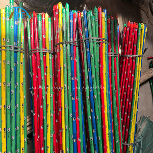 Ensemble de balais à fil italien Balai à long manche en métal et aluminium avec bâton de vadrouille en PVC et pelle à poussière Manche de balai en bois de couleur Panda - Product Image 4