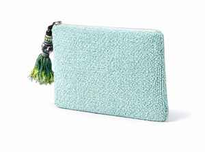 Pochette à Monnaie de Luxe Faite à la Main avec Perles en Forme de Raisin, Portefeuille Ouvert pour Femme au Design Fruité, Mini Sac à Main Artisanal Haut de Gamme avec Perles, Chaîne en Polyester - Product Image 2