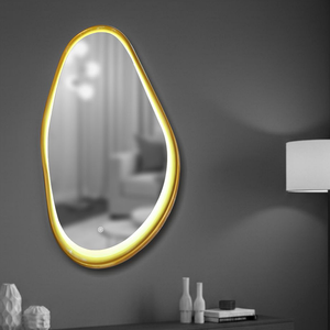 Mejore el aspecto de sus interiores con este elegante espejo con marco de PVC de alta calidad y un revestimiento protector de PU. - Product Image 4