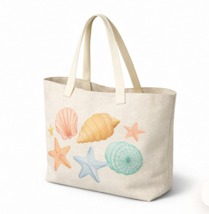 Sac de plage en toile COTTON FIELD, grande taille, motif rayé, longue poignée d'épaule, sac de shopping en coton pour la plage - Product Image 5