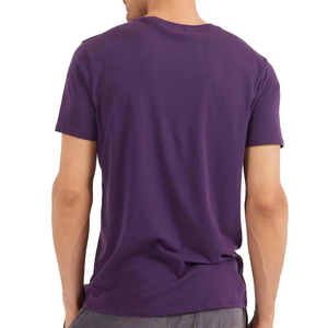 T-shirt en coton uni pour homme, doux, respirant, personnalisable avec logo, décontracté, de haute qualité - Product Image 2