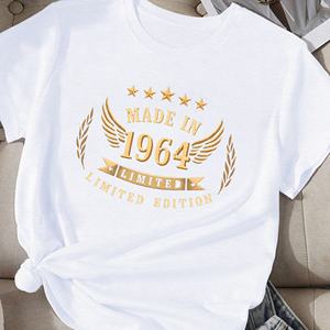 vintage <b>Gold</b> Made in 1964 design women's comfit t-<b>shirt</b> - Product Image 3