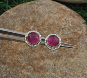 Dainty Pink <b>Jade</b> Gemstone Drop Earrings Genuine 925 Silver Luxury Water Drop Birthstone Party Custom <b>Jewelry</b> - Product Image 1