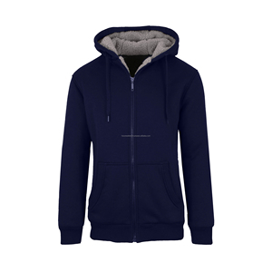 Blank Hoodies <b>Sweatshirt</b> Custom Logo Men's Pullover Plain Color Thermal <b>Full</b> <b>Zip</b> 100% Cotton Men's Hoodies basics cotton blended - Product Image 6