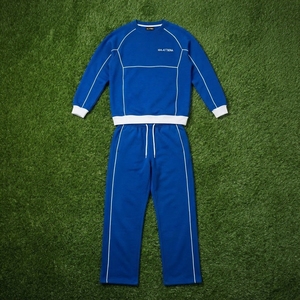 Conjunto de Sudadera y Pantalones Deportivos para Hombre, Color Azul Rey con Ribete en Contraste, Estilo Casual y Urbano - Product Image 5