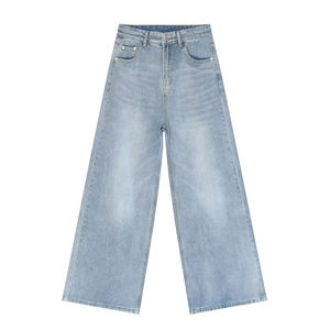 Jeans en denim à jambes larges pour hommes, jeans en denim extensible en coton pour hommes, vente en gros pour les acheteurs au détail, approvisionnement direct d'usine - Product Image 3