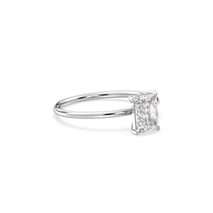 Bague solitaire REYES en moissanite taille radiant de 0,98 carat en argent sterling 925, certifiée GRA, bijoux fins pour femme, à porter au quotidien - Product Image 3
