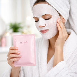 Masque facial en feuille de camélia biologique OEM éclaircissant et affinant pour tous types de peaux - Product Image 6