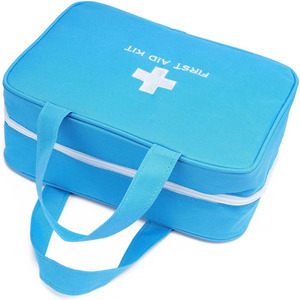 Botiquín de primeros auxilios de cuero, bolsa médica para almacenamiento de medicamentos de emergencia y organizador compacto de primeros auxilios a bajo precio en venta. - Product Image 3