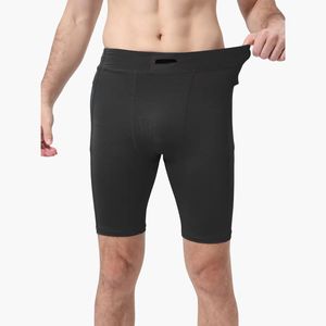 Pantalones Cortos de Compresión Elásticos para Hombre, al por Mayor, Personalizados, Cintura Elástica, Bolsillos Laterales, Impermeables, de Secado Rápido, para Correr al Aire Libre - Product Image 1