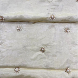 Tela Premium Transpirable, Ecológica, de Secado Rápido, Tejida en Viscosa Cosmos, con Bordado Original de Cuentas, para Prendas Khushi - Product Image 1