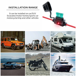 ATO ATC ATP ที่ใส่ฟิวส์กันน้ำแบบมาตรฐาน PVC IP67 พร้อมไฟ LED UL1015 VW-1 12 # การใช้งาน AWG ในรถยนต์ เรือ และงานหนัก - Product Image 5