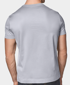Camiseta de Hombre Personalizada de Alta Calidad, de Algodón Mercerizado, con Logotipo Frontal Tejido, Transpirable, con Acabado Premium Brillante para Negocios - Product Image 2