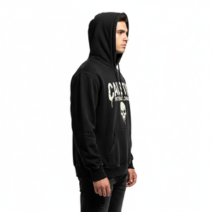 Sudadera con capucha de algodón grueso, estilo vintage, con efecto desgastado, lavado ácido, oversize, para hombre, estilo urbano, con dobladillo rasgado, OEM - Product Image 2