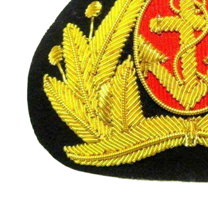 Custom Embroidered Badge Sew-On Irregular Shape Fabric Patch With Anchor And Star Design For <b>Hats</b> - Product Image 5