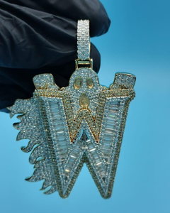 Colgante de Lujo Iced Moissanite DDP-939 de Plata 925, Estilo Hip Hop, Letra Inicial Personalizada, Letra de la Suerte, Moda Rapper, Bling, Diamante Dvars - Product Image 1