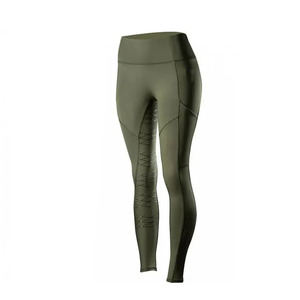 Leggings de Yoga de Cintura Alta y Largo Completo con Paneles de Malla y Diseño Texturizado, Pantalones de Spandex y Nailon, Ajuste Elástico Sin Costuras - Product Image 2