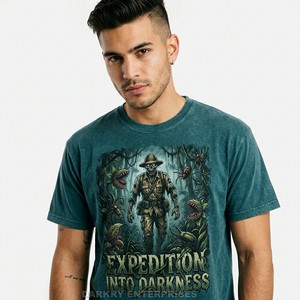 Camiseta Personalizada para Hombre, Estilo Vintage, Lavado Ácido, Algodón Grueso, Diseño Gráfico de Científico Zombi, Talla Grande, Ropa Urbana, Fabricante, Tallas S-5XL - Product Image 6