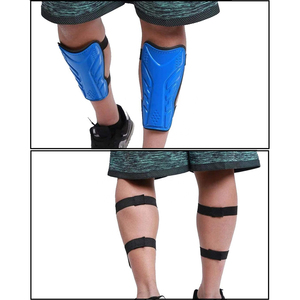 สนับแข้งฟุตบอลสีน้ำเงินน้ำหนักเบาพร้อมแถบตีนตุ๊กแกสำหรับป้องกันขาสำหรับผู้ใหญ่ - Product Image 5