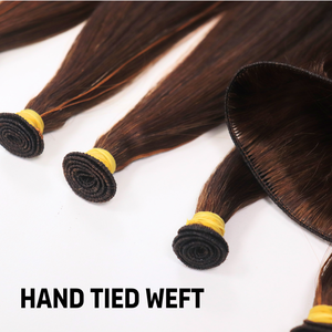 Vendeurs de cheveux Remy en gros trame d'extension de cheveux humains 100% cheveux vierges alignés sur les cuticules faisceau de cheveux bruts non transformés - Product Image 4