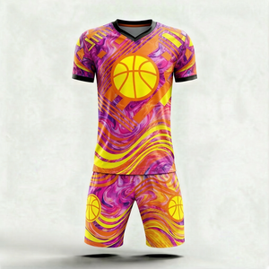 Conjunto de Ropa para Partido de Baloncesto, Camiseta sin Mangas con Pantalones Cortos, Tela Transpirable, Nombre y Número Personalizados, Marca del Equipo - Product Image 5